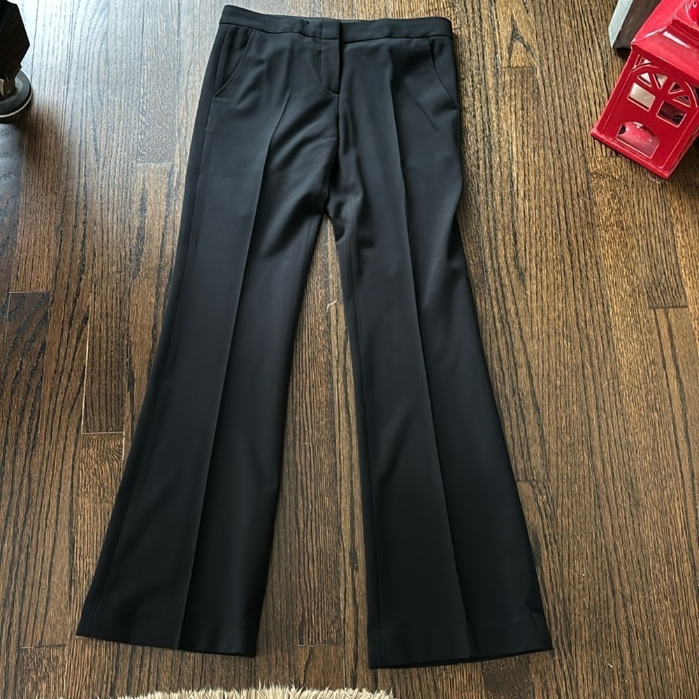 BCBG Maxazria black straight leg trousers